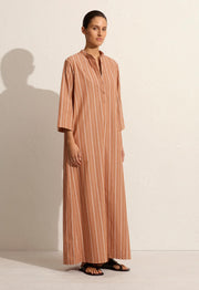 Relaxed Stripe Djellaba - Desert Stripe - Matteau